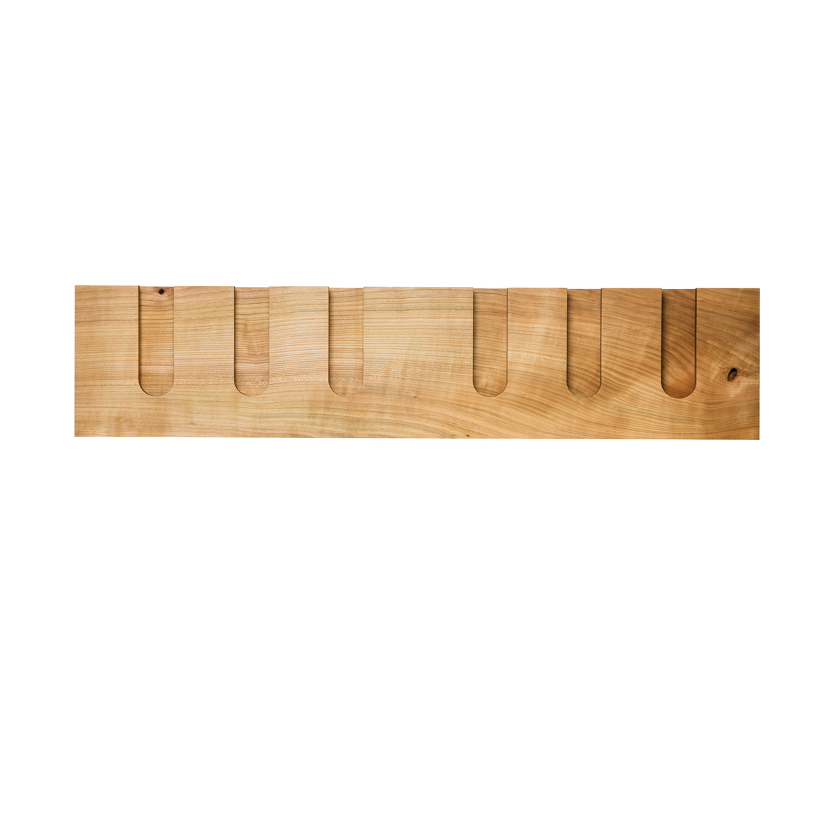 Półka na kieliszki MODEL B12, jeden blok drewna, czereśnia
